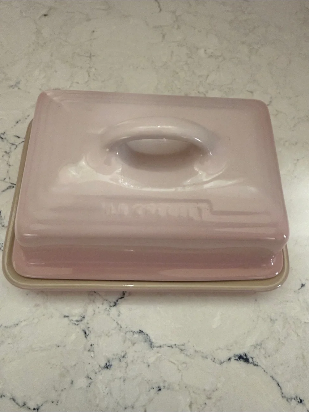 Le Creuset Shell Pink UK Butter dish